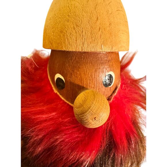 Vintage Sallingboe Denmark Wood Viking Figurine - 9 inch - Picture 7 of 8